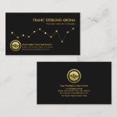 Minimalistisch geld voor effectenbeurzen visitekaartje (Voorkant / Achterkant)