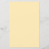 Minimalistisch Gele Budget Bruiloftsmenu Flyer (Achterkant)