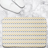 Minimalistisch gele grijze pokadots patroon badmat