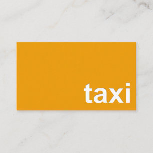 Minimalistisch gele taxisignaalstuurprogramma visitekaartje