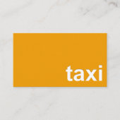 Minimalistisch gele taxisignaalstuurprogramma visitekaartje (Voorkant)