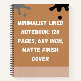 Minimalistisch gelinieerd notitieboek: 120 pagina' notitieboek