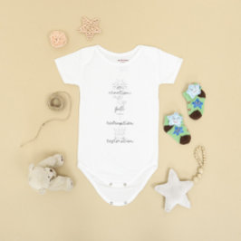 Minimalistisch Geloof Christelijk & Schrift Baby Romper