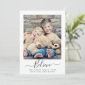 Minimalistisch geloof religieuze foto feestdagenkaart (Staand voorkant)