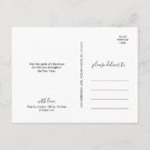 Minimalistisch geloven dat de foto van het religie feestdagenkaart (Achterkant)