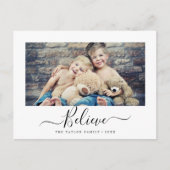 Minimalistisch geloven dat de foto van het religie feestdagenkaart (Voorkant)