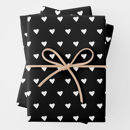 Minimalistisch geluid in zwart-wit inpakpapier vel (In situ)