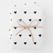 Minimalistisch geluid uit zwart-wit, klein inpakpapier vel (In situ)