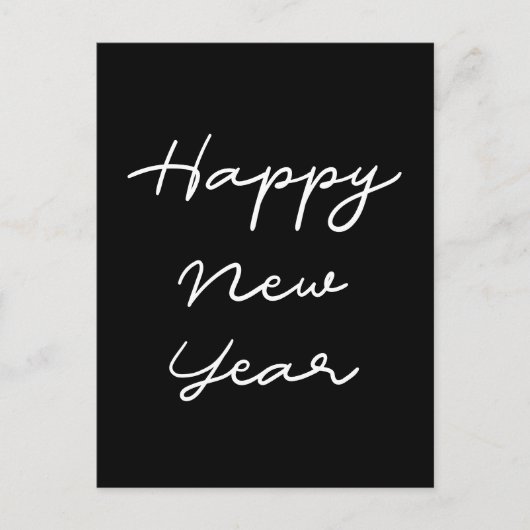 Minimalistisch gelukkig nieuwjaar briefkaart (Voorkant)