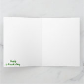 Minimalistisch Gelukkig St. Patrick's Day Kaart (Binnen)