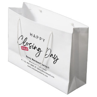 Minimalistisch Gelukkige Sluitingsdag Verkocht doo Groot Cadeauzakje