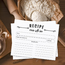 Minimalistisch gemaakt met liefdesontvangstkaart