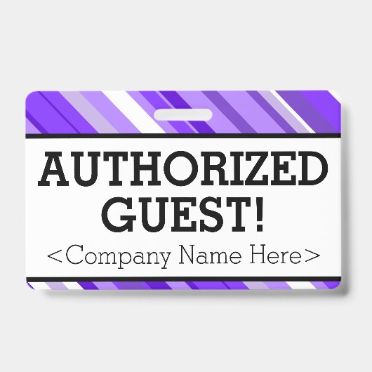 Minimalistisch "GEMACHTIGDE GASTEN!" Badge (Front)