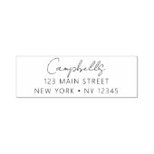 Minimalistisch gemoderniseerd weddenschapsretourad  zelfinktende stempel (Design)