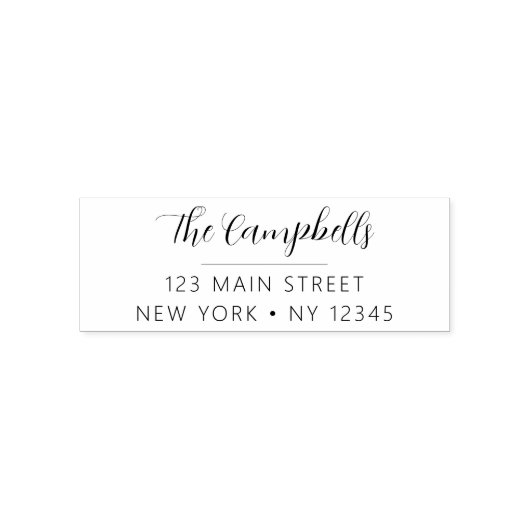 Minimalistisch gemoderniseerd weddenschapsretourad zelfinktende stempel (Design)