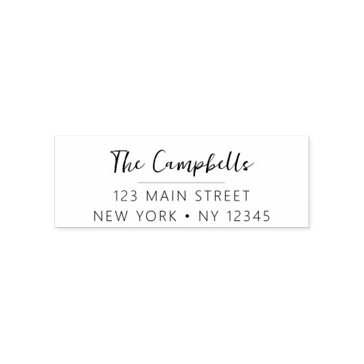 Minimalistisch gemoderniseerd weddenschapsretourad  zelfinktende stempel (Design)