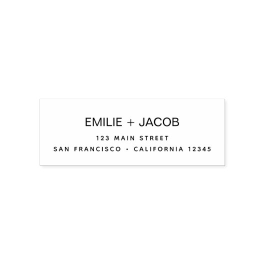 Minimalistisch gemoderniseerd weddenschapsretourad zelfinktende stempel (Design)