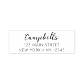 Minimalistisch gemoderniseerd weddenschapsretourad  zelfinktende stempel (Design)