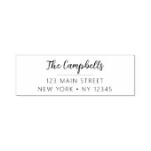 Minimalistisch gemoderniseerd weddenschapsretourad zelfinktende stempel (Design)