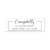 Minimalistisch gemoderniseerd weddenschapsretourad  zelfinktende stempel (Design)