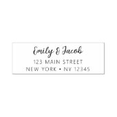 Minimalistisch gemoderniseerd weddenschapsretourad  zelfinktende stempel (Design)