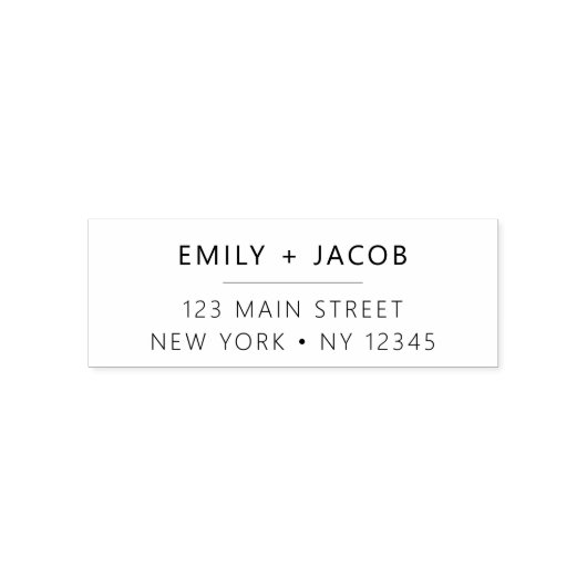 Minimalistisch gemoderniseerd weddenschapsretourad zelfinktende stempel (Design)