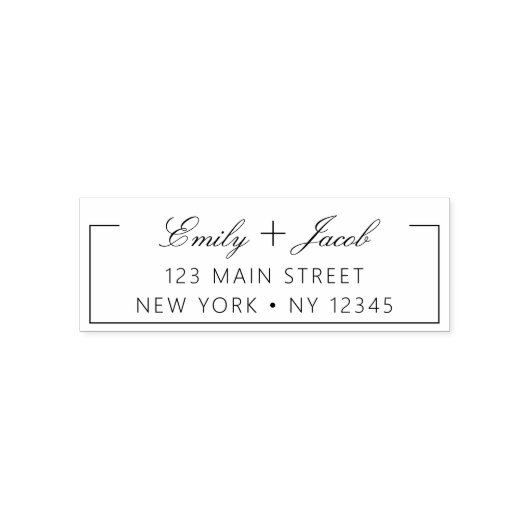 Minimalistisch gemoderniseerd weddenschapsretourad zelfinktende stempel (Design)