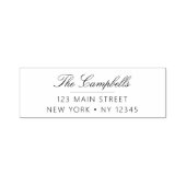 Minimalistisch gemoderniseerd weddenschapsretourad  zelfinktende stempel (Design)