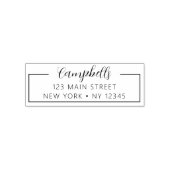 Minimalistisch gemoderniseerd weddenschapsretourad  zelfinktende stempel (Design)