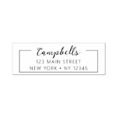 Minimalistisch gemoderniseerd weddenschapsretourad  zelfinktende stempel (Design)