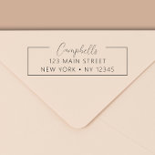 Minimalistisch gemoderniseerd weddenschapsretourad  zelfinktende stempel