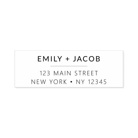 Minimalistisch gemoderniseerd weddenschapsretourad  zelfinktende stempel (Design)