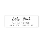 Minimalistisch gemoderniseerd weddenschapsretourad  zelfinktende stempel (Design)