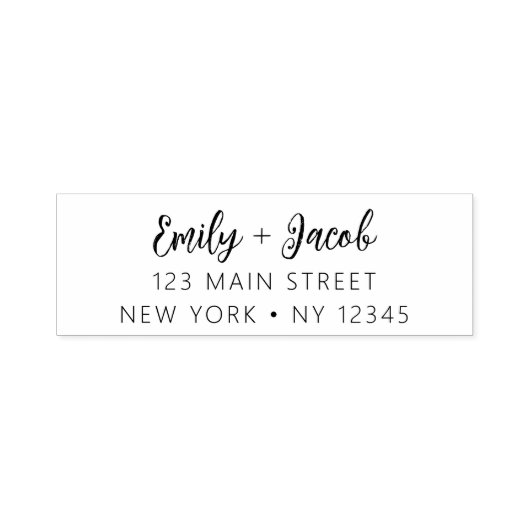 Minimalistisch gemoderniseerd weddenschapsretourad  zelfinktende stempel (Design)