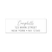 Minimalistisch gemoderniseerd weddenschapsretourad  zelfinktende stempel (Design)