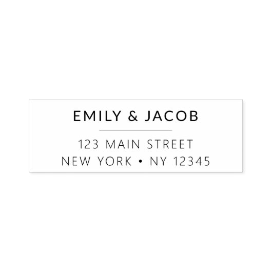 Minimalistisch gemoderniseerd weddenschapsretourad zelfinktende stempel (Design)