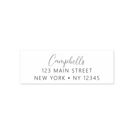 Minimalistisch gemoderniseerd weddenschapsretourad zelfinktende stempel (Design)