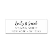 Minimalistisch gemoderniseerd weddenschapsretourad zelfinktende stempel (Design)