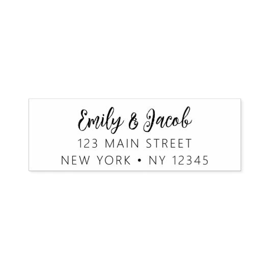 Minimalistisch gemoderniseerd weddenschapsretourad  zelfinktende stempel (Design)