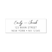 Minimalistisch gemoderniseerd weddenschapsretourad  zelfinktende stempel (Design)