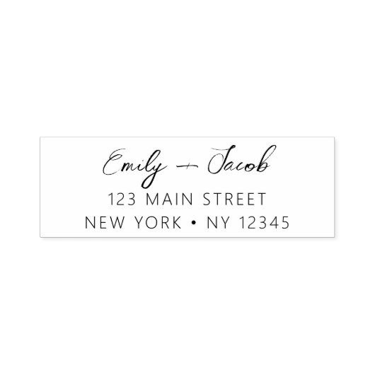 Minimalistisch gemoderniseerd weddenschapsretourad  zelfinktende stempel (Design)