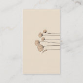 Minimalistisch gemuteerde tonnen bloemen QR-code R Informatiekaartje (Achterkant)