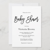 Minimalistisch genderneutraal Baby shower Kaart (Voorkant)