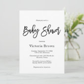 Minimalistisch genderneutraal Baby shower Kaart (Staand voorkant)