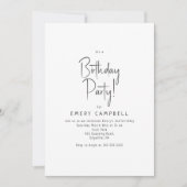 Minimalistisch genderneutraal Het is een verjaarda Kaart (Voorkant)