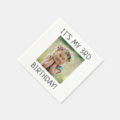 Minimalistisch genderneutraal Het is mijn verjaard Servet (Hoek)