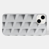 Minimalistisch geometrisch 3D-wandpatroon Case-Mate iPhone Case (Achterkant (horizontaal))