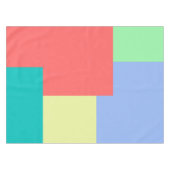 Minimalistisch geometrisch kleurenblok Heldere kle Tafelkleed (Voorkant (Horizontaal))
