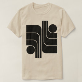Minimalistisch geometrisch ontwerp t-shirt