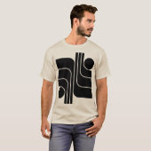 Minimalistisch geometrisch ontwerp t-shirt (Voorkant volledig)